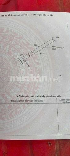 523M2 ĐẤT Ở SÁT NGAY HỒ DẦU TIẾNG, DÂN ĐÔNG, GIÁ 550TR