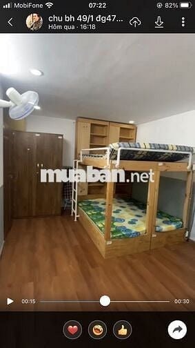Cho thuê2 p trọ đẹp,DT:30m2 giá 3,7tr,DT:30m2 giá,5tr/thg ,lầu,HBC,TĐ