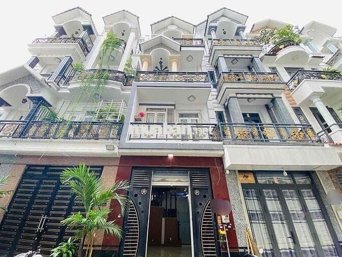 Nhà Đẹp 4x14m 3Lầu (4PN 5WC) Hẻm 6m. Khu Đồng Bộ Lê Văn Quới