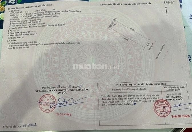 CẶP LÔ HÒA PHÚ 26 HÒA KHÁNH ĐÀ NẴNG