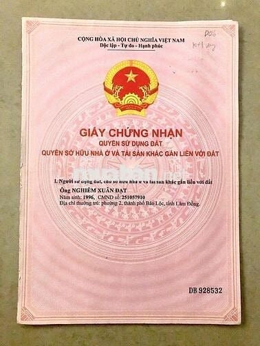CHÍNH CHỦ BÁN ĐẤT PHƯỜNG 2 ( LỘC TÂN CŨ ) BAO SỔ BAO ĐỊA CHÍNH