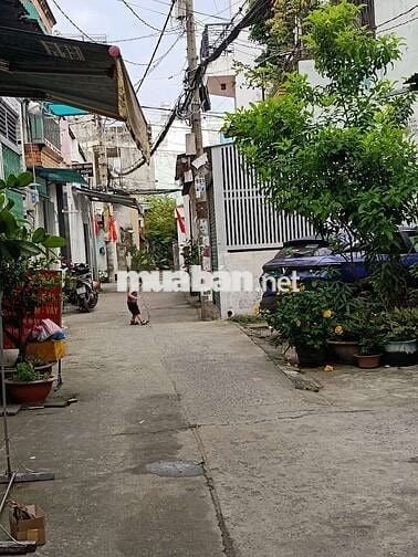 Cho thuê nhà 4x14, 2 phòng ngủ, hẻm xe hơi gần trường gần chợ