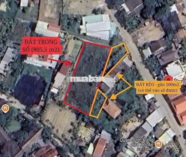 đất tại đường Rừng Dừa Bảy Mẫu, Phường Cẩm Thanh, Hội An