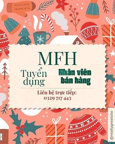 Việc làm dịp cuối năm - Tuyển nhân viên bán hàng đồ uống tại store