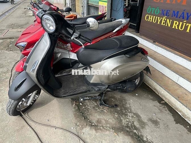 vespa 50cc xám đen bs Kiên Giang zin mới ton
