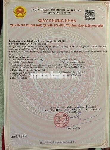 Nhà Ở 98m2 tại Tô Hiến Thành Quận 10