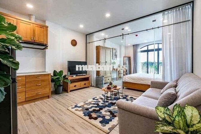 CĂN HỘ 1PN TÁCH BẾP FULL NỘI THẤT BAN CÔNG THOÁNG GẦN CHỢ BÀ CHIỂU