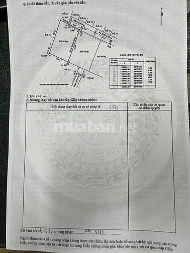 Bán 180m2 đất thổ cư khu phân lô xây biệt thự, Chdv. Phường 8  Hh 2%