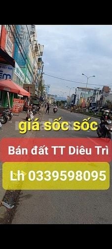 LÔ ĐẤT QUÁ ĐẸP ngay TRUNG TÂM DIÊU TRÌ, ngang 9,5m. GIÁ RẺ NHẤT KHU