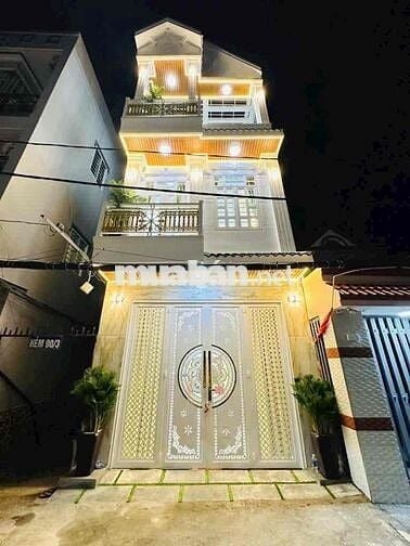 BÁN NHÀ 3 TẦNG, HXH THÔNG, Ở NGAY, 3 TẦNG, 4PN, KẾ QUẬN 7, NHỈNH 6 TỶ