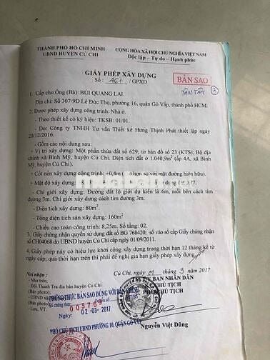 BÁN GẤP NHÀ MẶT TIỀN XÃ BÌNH MỸ