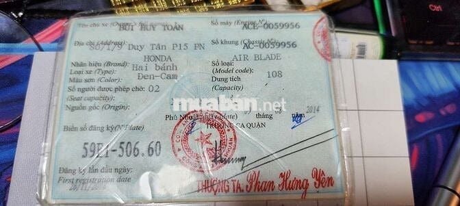 Airback nhập thái 2008 zin