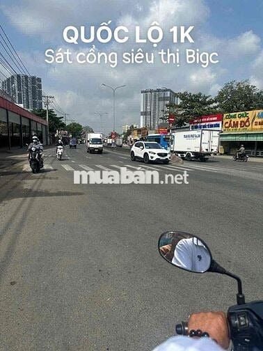 bán lô đât mặt tiền ql1k. dt 660m2 sát siêu thi gobigc