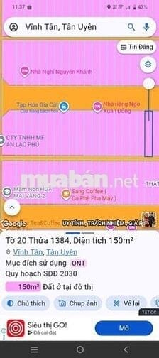 Chính chủ  bán đất dự án Vsip2 A, GẦN CHỢ, ỦY BAN PHƯỜNG, TRƯỜNG HỌC