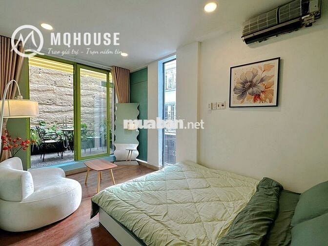 Căn hộ 1PN(35m2)  ban công full nội thất, nhà mới _ Trường Sa Quận 3