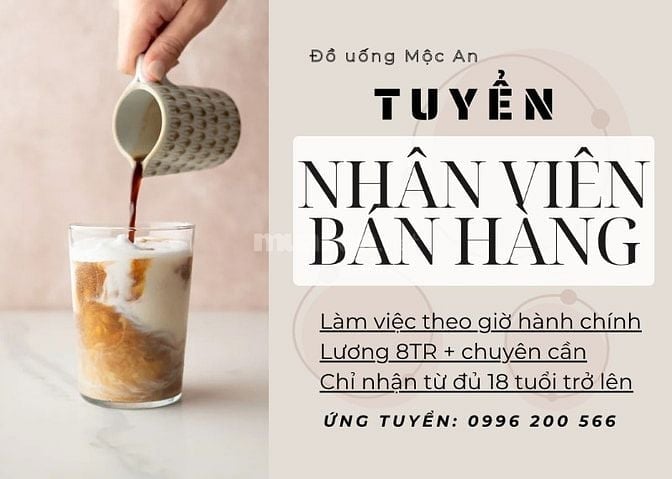 TUYỂN NHÂN VIÊN BÁN CÀ PHÊ THẢO DƯỢC FULL TIME
