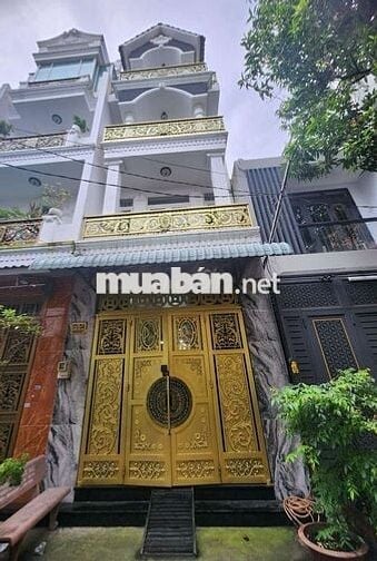 NHÀ MỚI NGUYÊN CĂN 5PN 6WC HẺM XE HƠI GÒ XOÀI