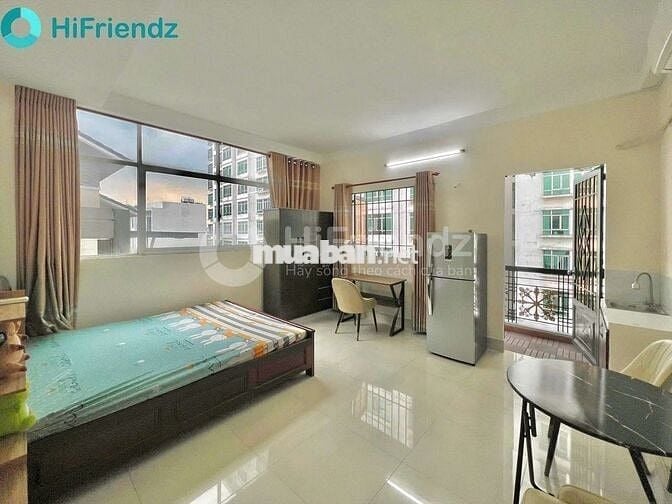 Studio ban công | máy giặt riêng | tân hưng sau sunrise city