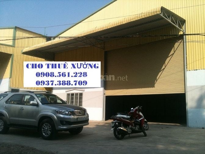 Nhà xưởng nằm phường bình nhâm, thuân an, binh dương cho thue dt: 900m
