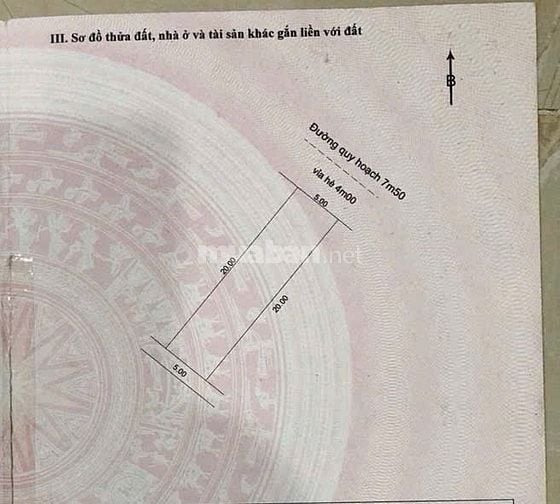 Bán lô đất sạch đẹp MT đường 7m5 Trung Lập 12, trục thông với Mê Linh