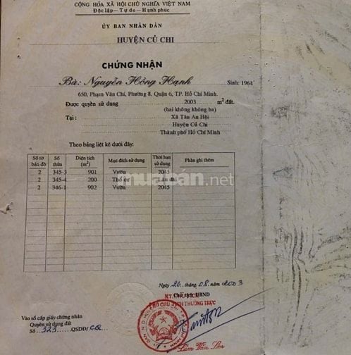 Bán đất cách đường Nguyễn Văn Khạ 150m, đường 6m