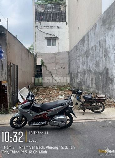 Bán Lô đất 5m x 12m. Hẻm 8m Phạm Văn Bạch. Giá nhỉnh 7 tỷ