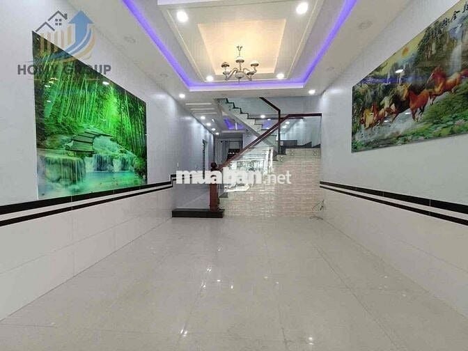 NHÀ MẶT TIỀN 5,3X30M SÂN RỘNG ĐẬU 3 XE HƠI 3PN LÀM VP + Ở +DẠY HỌC