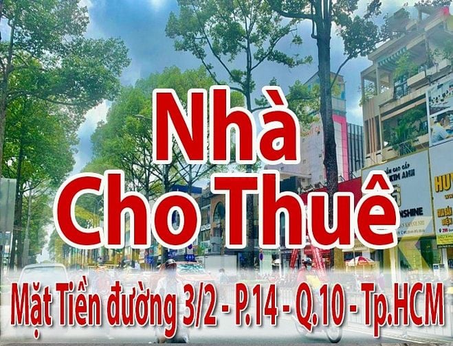 Cần Cho Thuê Nhà : Mặt Tiền đường 3/2, P.14, Q.10 - dt:4,4x18m 4 lầu