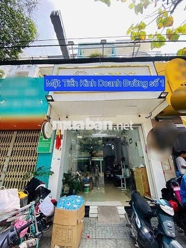Nhà Mặt Tiền Đường số 1, Tên Lửa dt 4x20. 4 tầng 23 triêu kinh doanh