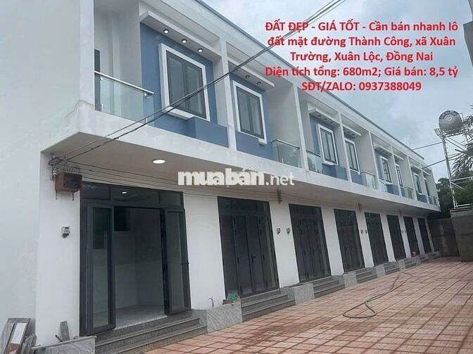 Bán nhanh đất mặt đường Thành Công, xã Xuân Trường, Xuân Lộc, Đồng Nai