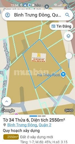 Bán 2,393m2 đất Nguyên Đôn Tiết.36 tỷ