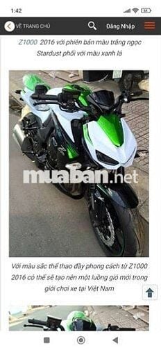 🥰Tphcm z1000abs 2016 bs59A3 siêuđẹp giá iuthương