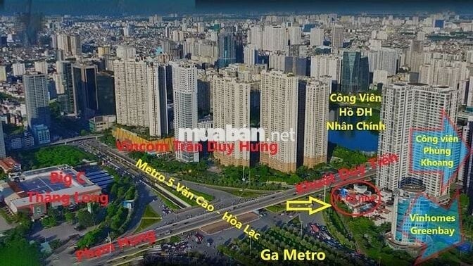 Nhà 60m2,ngã tư Khuất Duy Tiến-TDH, gần ga Metro,BigC,Vincom,Công viên