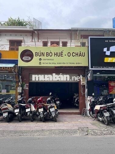 CHO THUÊ MẶT BẰNG ‼️CAO BÁ NHẠ VỈA HÈ RỘNG - NGAY KHU VĂN PHÒNG Q.1!