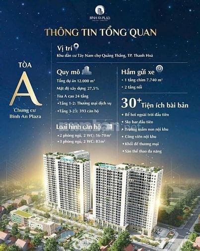 Cần bán chung cư Bình An Plaza 2PN