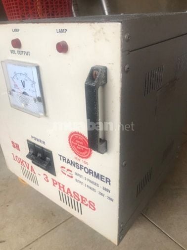 Biến áp 3pha 10kva on áp 220 còn hoạt động tốt 