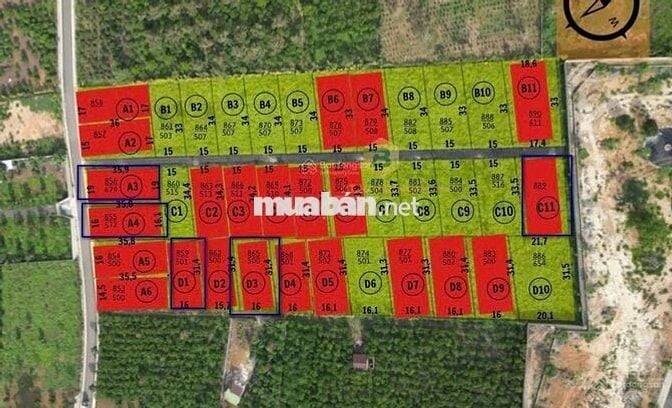 Bán đất 2 Lô C7, C8, hẻm nhựa Lê Thị Riêng, Lộc Châu P3 Bảo Lộc .