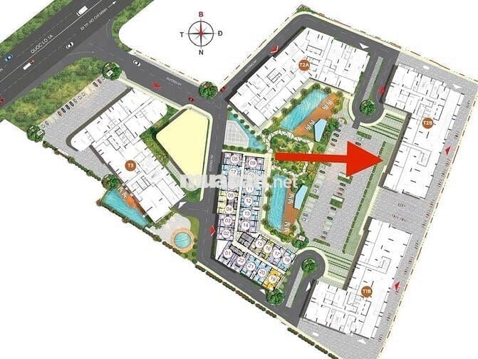 Căn 2PN view Nội Khu -Hồ Bơi Siêu Đẹp -Giá thật đã bao gồm VAT