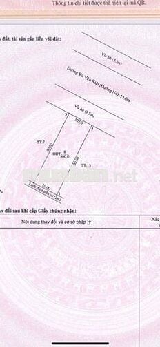 Bán đất đường Võ Văn Kiệt 300m2 trung tâm thành phố mới
