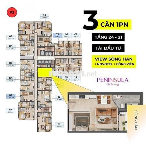 BÁN NHANH - CĂN 1PN VIEW SÔNG HÀN & PHÁO HOA GIÁ CHỈ TỪ 2.8 TỶ - HOT