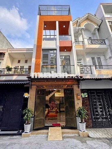 NHÀ LÊ VĂN QUỚI 4 TẦNG HẺM XE HƠI 50m2 (4mx 13m)