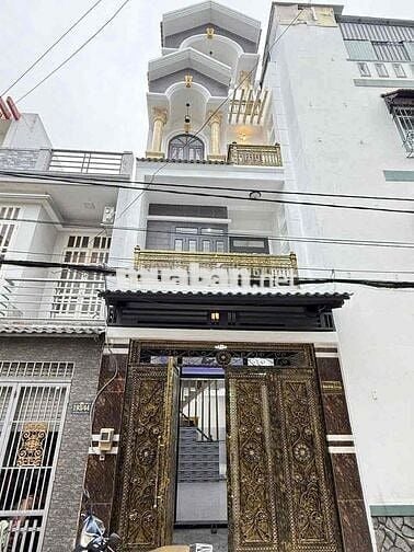 nhà 4x14m trệt 3 lầu 4pn 4wc, hẻm xe tải đường số 6. BHH B Bình Tân