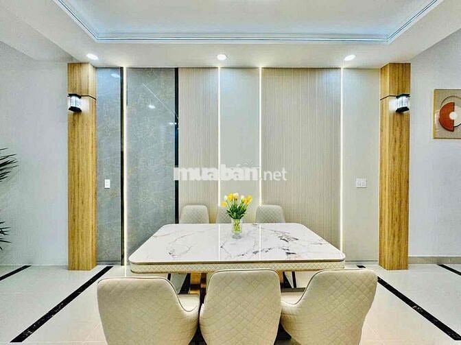 🤩🤩. nhà đẹp gò vấp 4 tầng nội thất cao cấp hẻm xe hơi 7 đồng tí