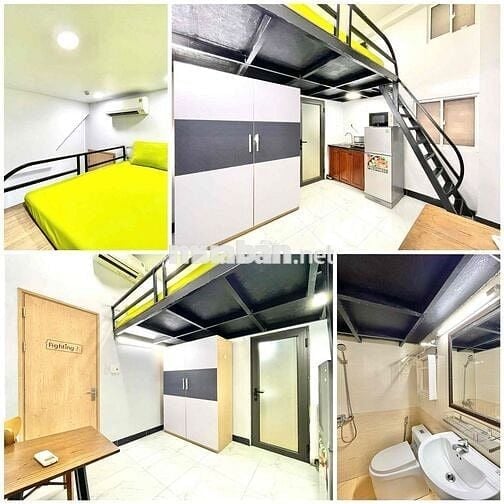 PHÒNG GÁC CỰC XINH NGAY PHAN XÍCH LONG NHÀ MỚI - THANG MÁY - FULL NT