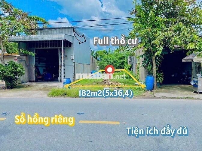 Bán đất 182m² giá 1tỷ4 đường Nguyễn Thị Chuẩn – gần Chợ Tân Thông Hội