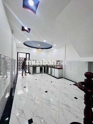 Nhà Mới Sạch Hẻm 1/ Phan Văn Trị DT 4x18 1Trệt 2Lầu 4Pn 3Wc Hẻm Ôtô