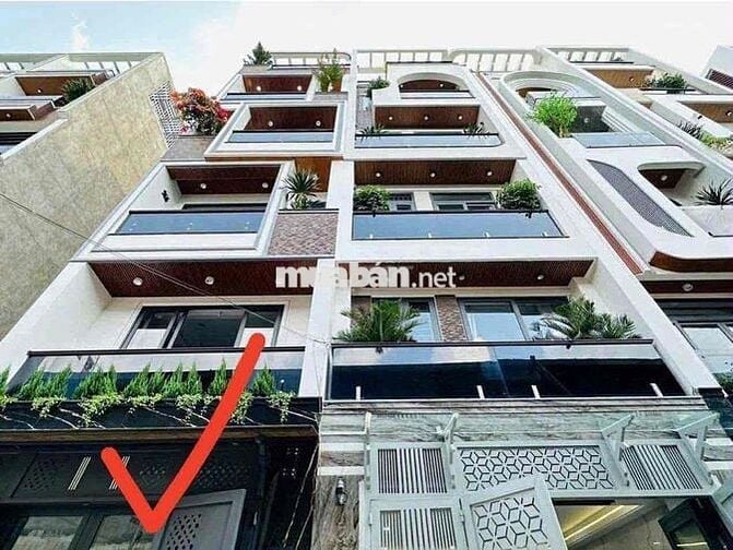 Nhà Phố Mới Keng, Hẻm Xe Hơi 1/ Phan Huy Ích 4PN 5WC Có Thang Máy 25tr