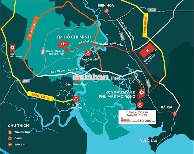 Bán 2 miếng đất nông nghiệp thị xã Phú Mỹ, BRVT , 850 triệu/miếng