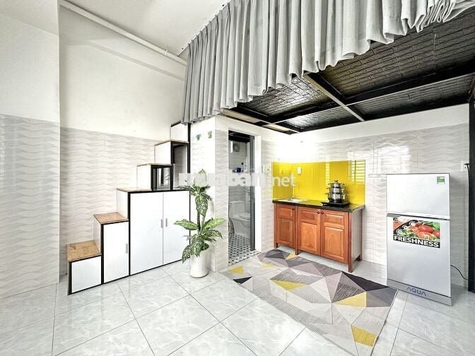 ⚡Căn Hộ Gác Lửng Cao Cấp Ngay Cầu Công Lý,4’ đi Q1