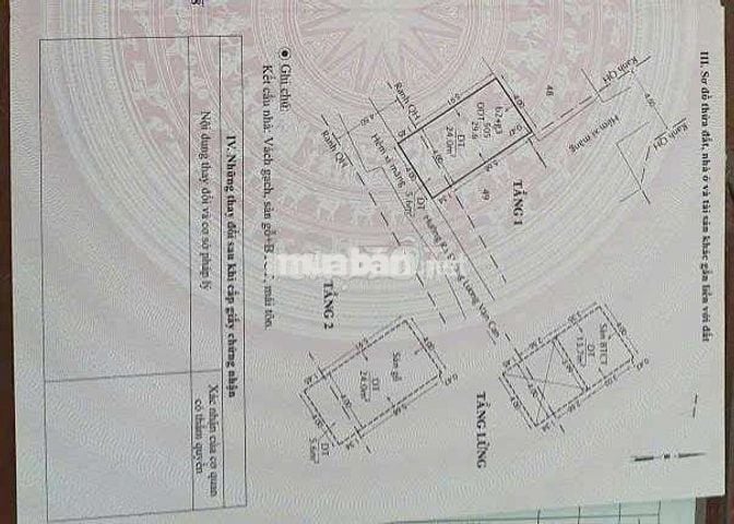 Sát chợ Phạm Thế Hiển, nở hậu 3.88m, hoàn công đủ. K quy hoạch